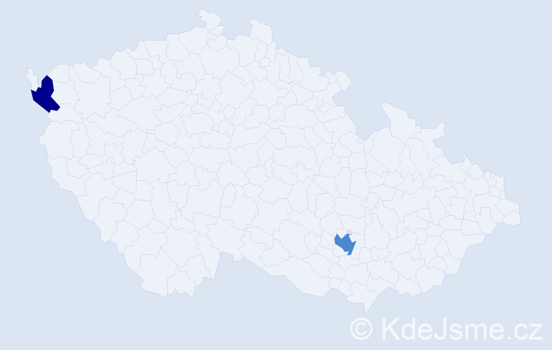 Příjmení: 'Imamovič', počet výskytů 4 v celé ČR