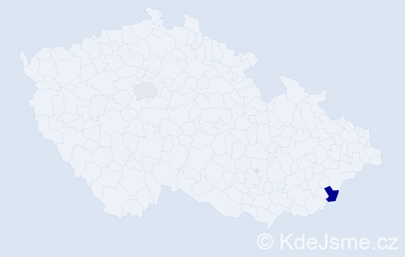 Příjmení: 'Knödlseder', počet výskytů 5 v celé ČR