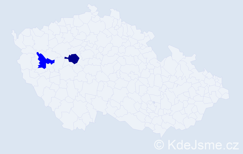 Příjmení: 'Solucevová', počet výskytů 5 v celé ČR