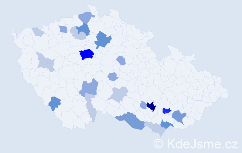 Příjmení: 'Reichmanová', počet výskytů 69 v celé ČR