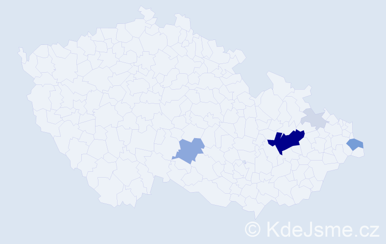 Příjmení: 'Slepicová', počet výskytů 27 v celé ČR