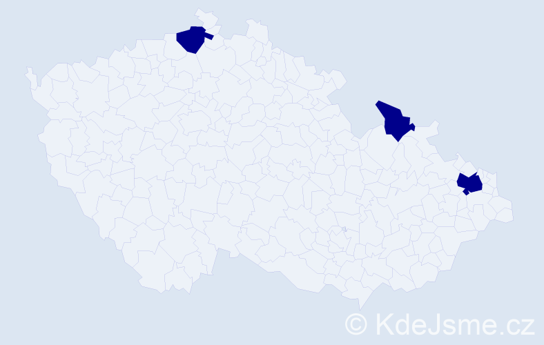 Příjmení: 'Maniurová', počet výskytů 6 v celé ČR