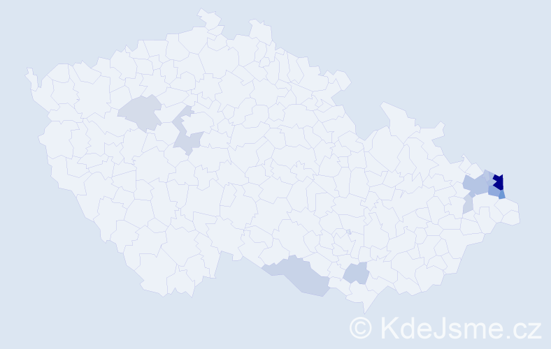 Příjmení: 'Wanecki', počet výskytů 48 v celé ČR