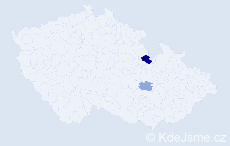 Příjmení: 'Tátošová', počet výskytů 6 v celé ČR