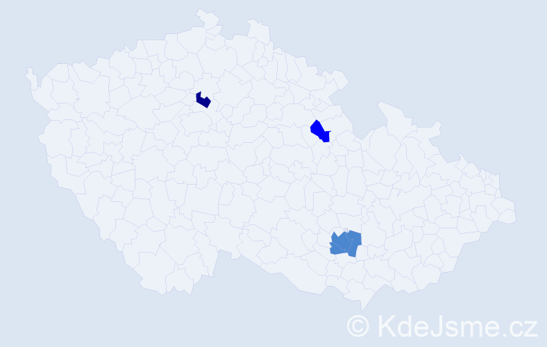Příjmení: 'Tschöplová', počet výskytů 11 v celé ČR