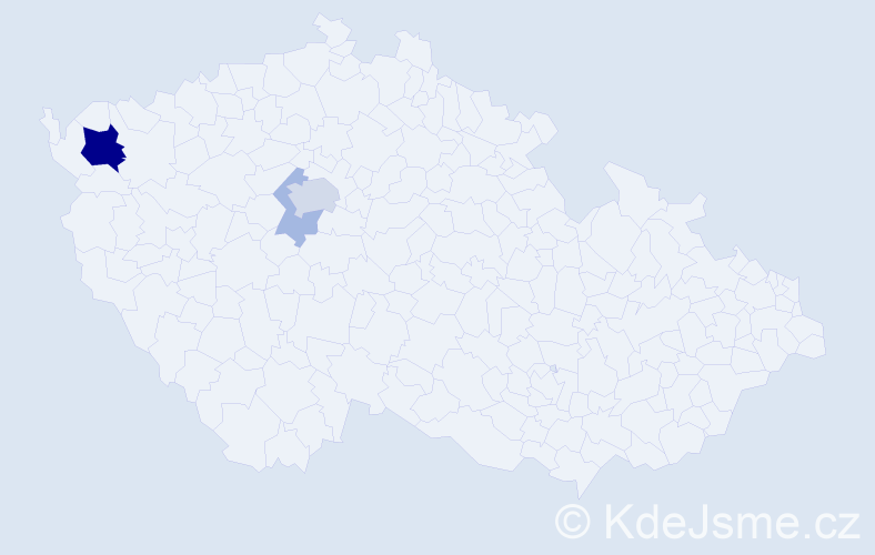 Příjmení: 'Majgotová', počet výskytů 9 v celé ČR