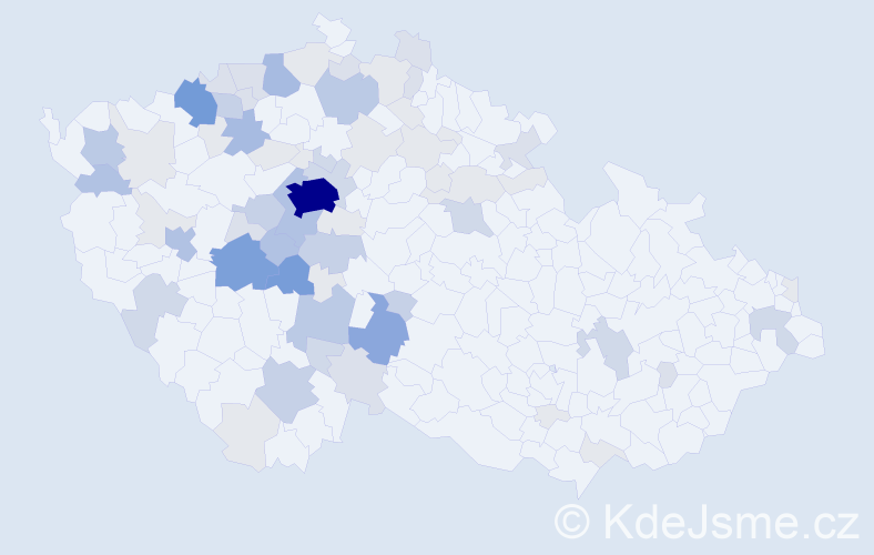 Příjmení: 'Fárová', počet výskytů 233 v celé ČR