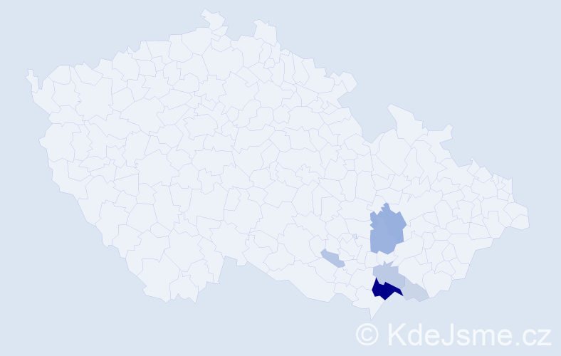 Příjmení: 'Flajsar', počet výskytů 33 v celé ČR