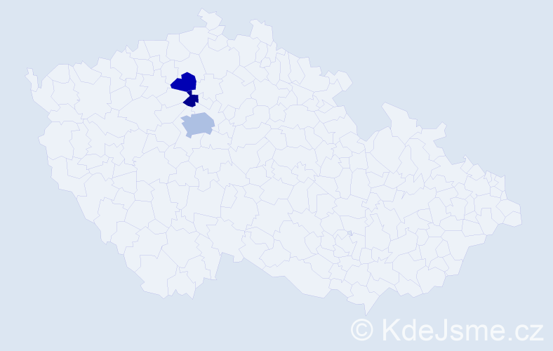 Příjmení: 'Makeev', počet výskytů 5 v celé ČR