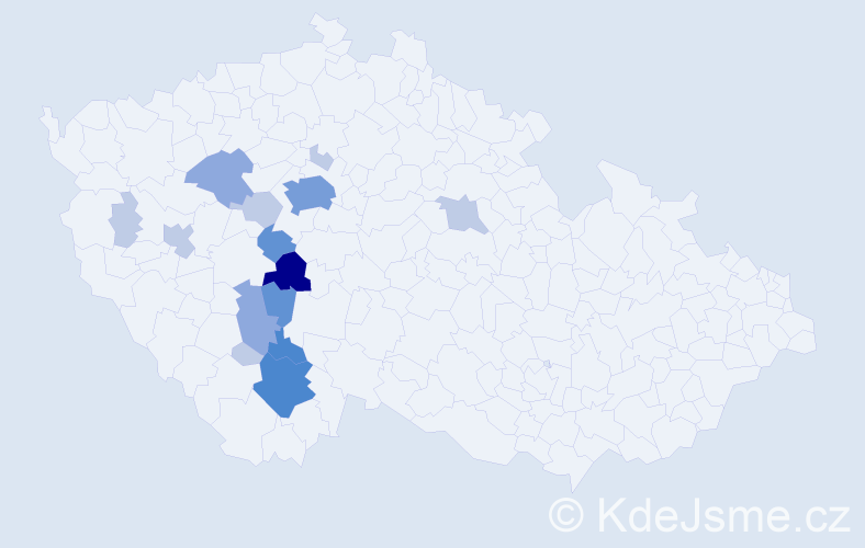 Příjmení: 'Branšovská', počet výskytů 41 v celé ČR