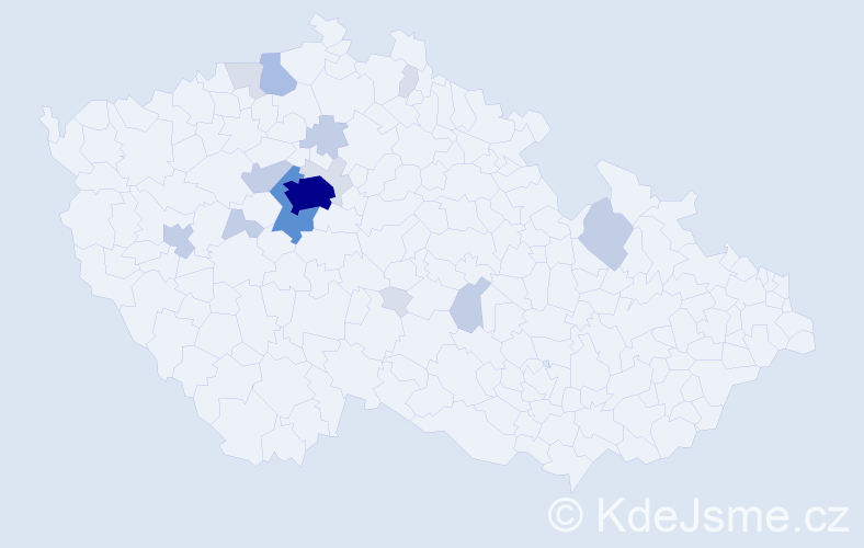 Příjmení: 'Lešnerová', počet výskytů 49 v celé ČR