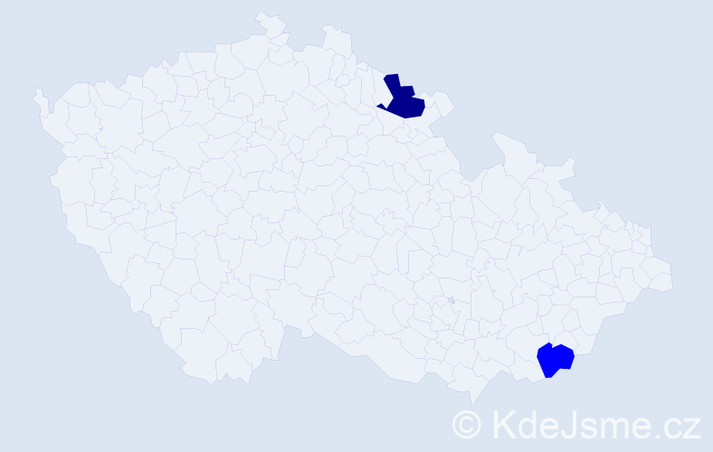 Příjmení: 'Burlaková', počet výskytů 3 v celé ČR