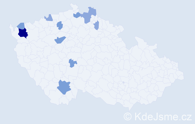 Příjmení: 'Runge', počet výskytů 23 v celé ČR