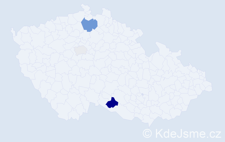 Příjmení: 'Kunzo', počet výskytů 5 v celé ČR