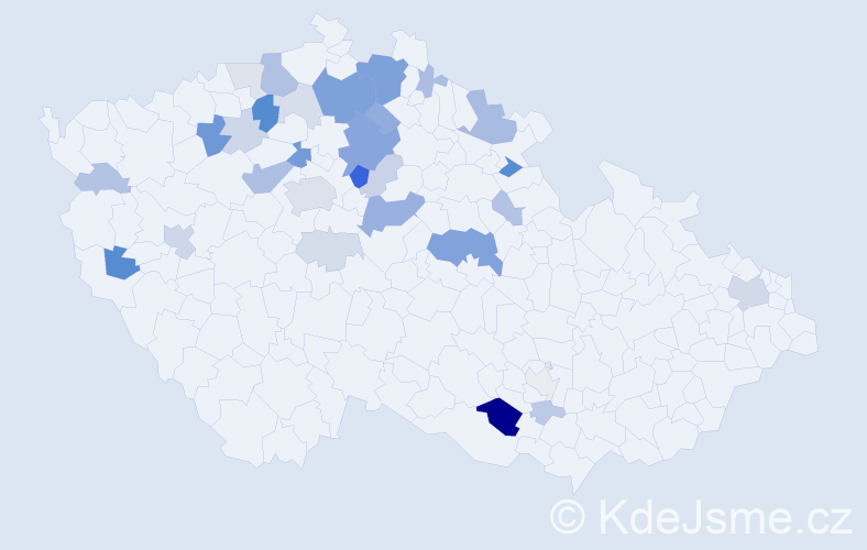Příjmení: 'Svatušková', počet výskytů 94 v celé ČR