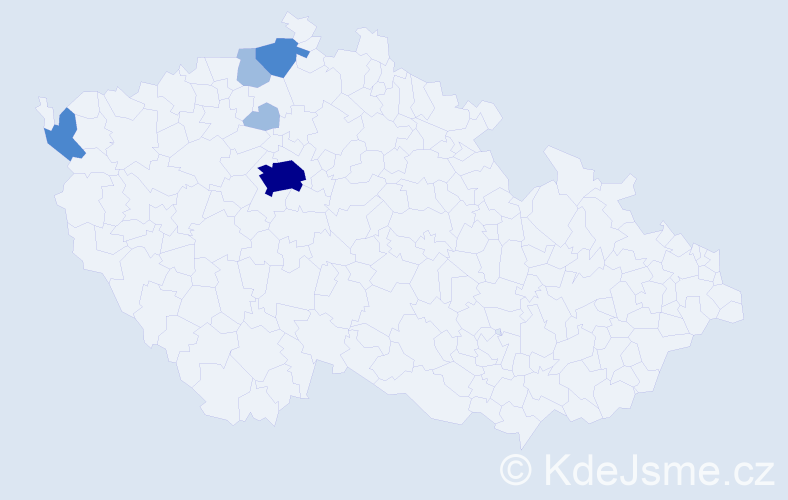 Příjmení: 'Nyaykalo', počet výskytů 10 v celé ČR