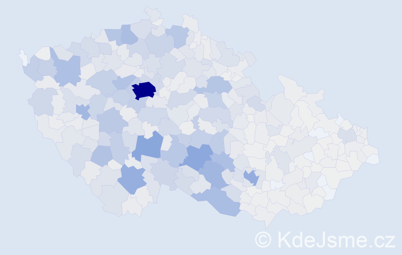 Příjmení: 'Krejčová', počet výskytů 5939 v celé ČR