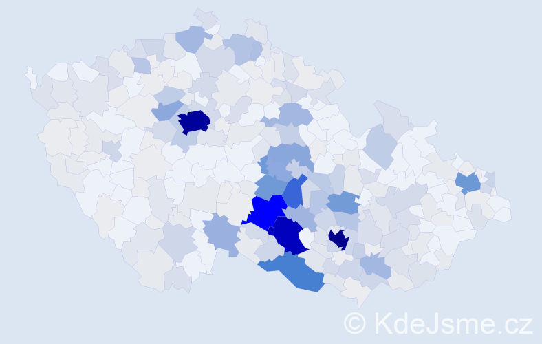Příjmení: 'Dočekal', počet výskytů 1222 v celé ČR