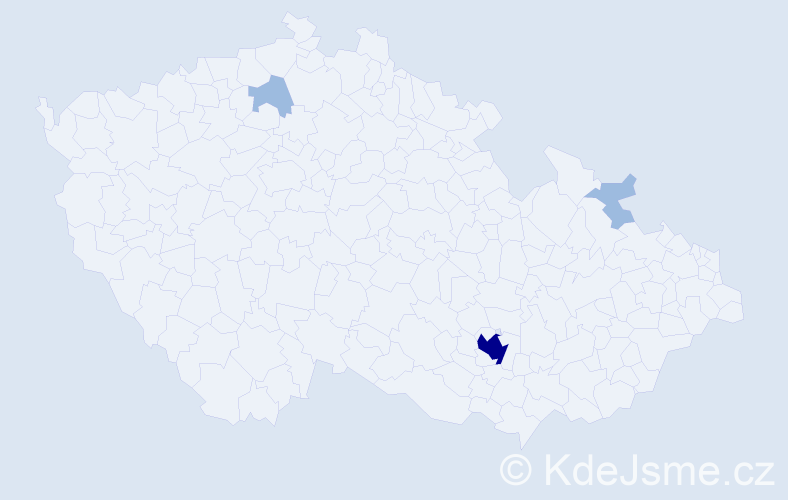 Příjmení: 'Alexandridu', počet výskytů 6 v celé ČR