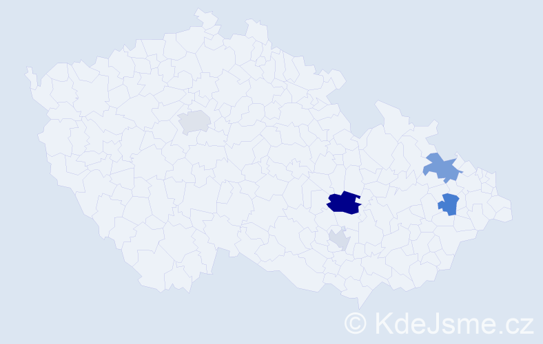 Příjmení: 'Gonšorová', počet výskytů 11 v celé ČR