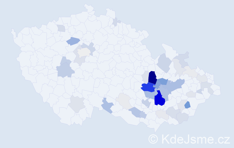 Příjmení: 'Ambroz', počet výskytů 191 v celé ČR