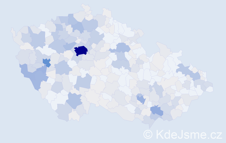 Příjmení: 'Cibulka', počet výskytů 1343 v celé ČR