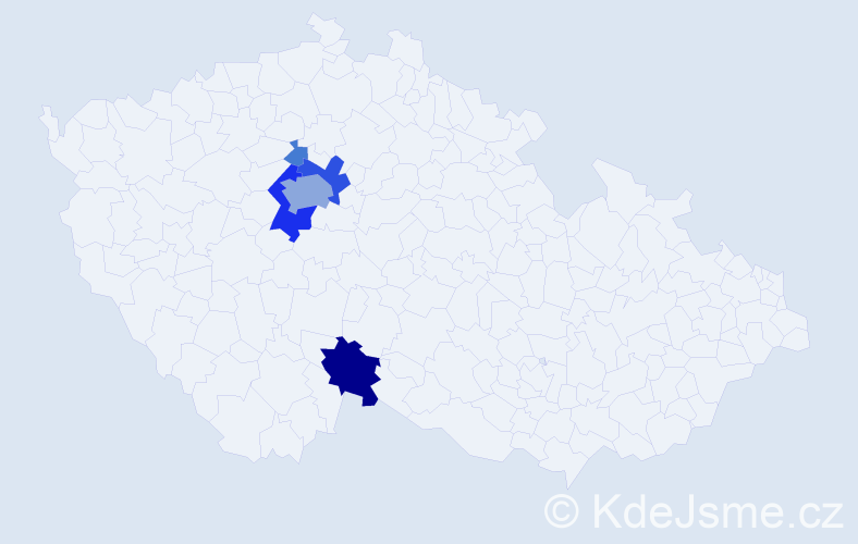 Příjmení: 'Ballková', počet výskytů 20 v celé ČR