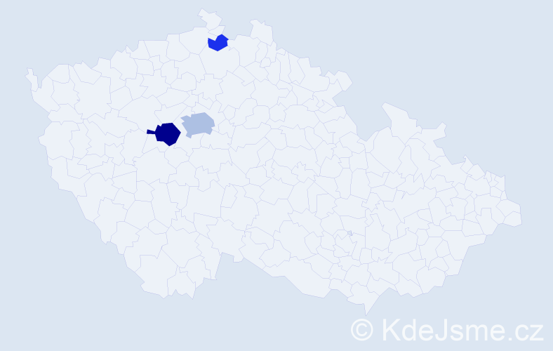 Příjmení: 'Zücker', počet výskytů 9 v celé ČR