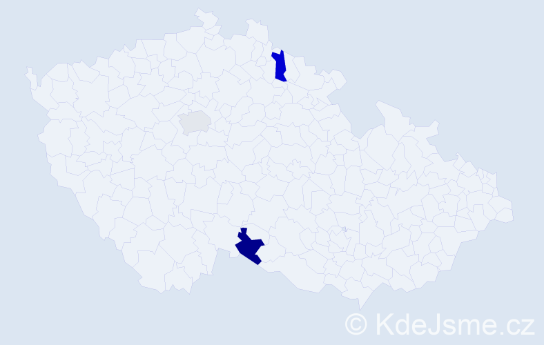 Příjmení: 'Lenarth', počet výskytů 3 v celé ČR