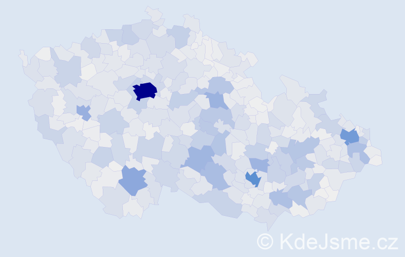 Příjmení: 'Němcová', počet výskytů 11549 v celé ČR