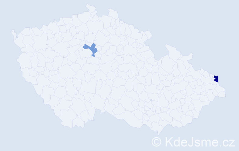 Příjmení: 'Krawczuková', počet výskytů 4 v celé ČR