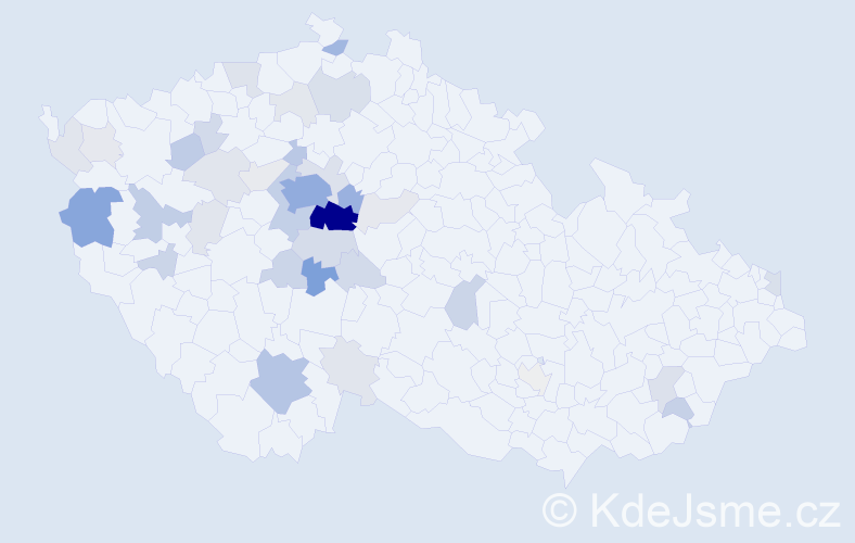 Příjmení: 'Lehovcová', počet výskytů 169 v celé ČR
