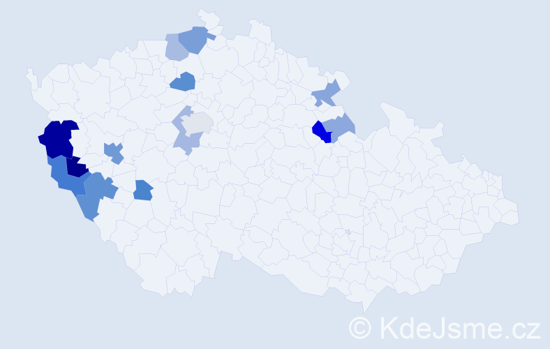 Příjmení: 'Faist', počet výskytů 38 v celé ČR