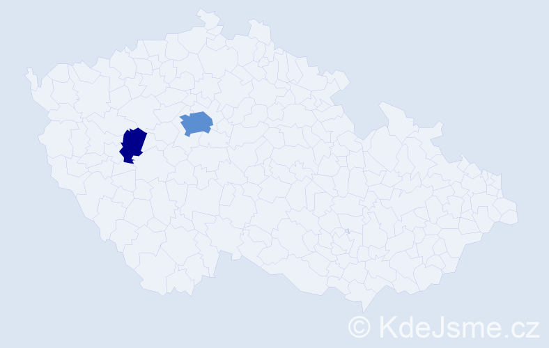 Příjmení: 'Tenzer', počet výskytů 7 v celé ČR
