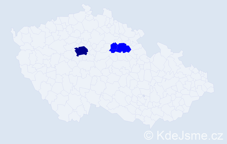 Příjmení: 'Shayda', počet výskytů 4 v celé ČR
