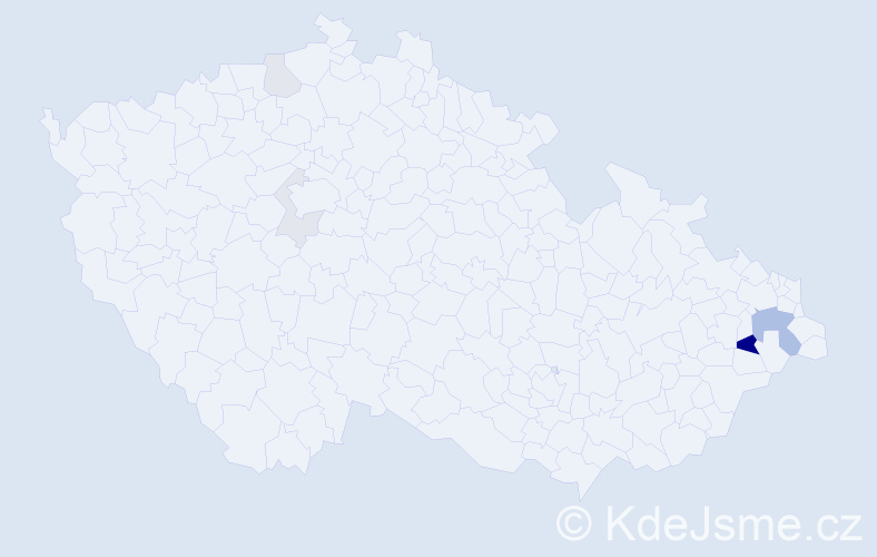 Příjmení: 'Kriglerová', počet výskytů 15 v celé ČR