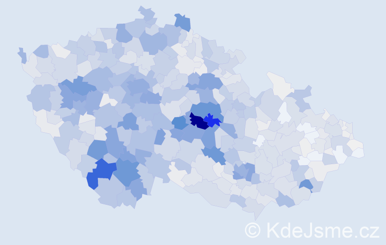 Příjmení: 'Pešková', počet výskytů 4724 v celé ČR