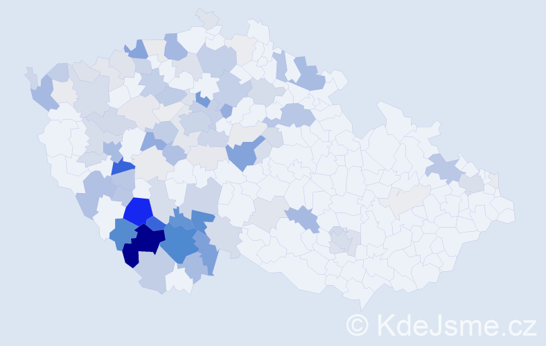 Příjmení: 'Lencová', počet výskytů 358 v celé ČR