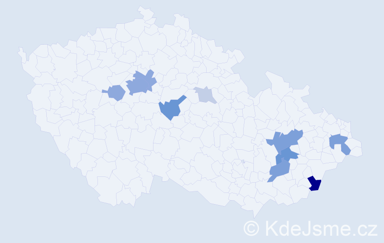 Příjmení: 'Ginterová', počet výskytů 35 v celé ČR