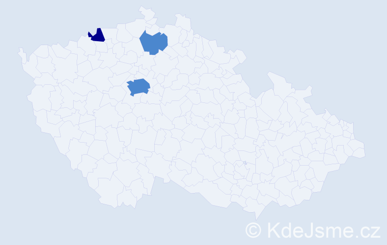 Příjmení: 'Ihnátková', počet výskytů 5 v celé ČR