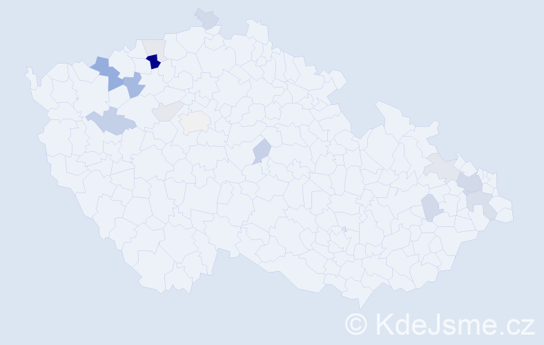 Příjmení: 'Karchňaková', počet výskytů 32 v celé ČR