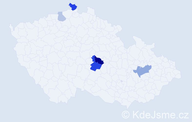 Příjmení: 'Kraučuková', počet výskytů 10 v celé ČR