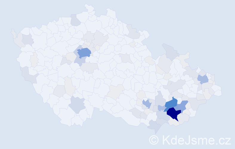 Příjmení: 'Obdržálek', počet výskytů 393 v celé ČR
