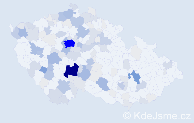 Příjmení: 'Makovec', počet výskytů 496 v celé ČR