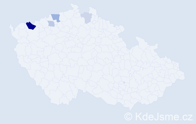 Příjmení: 'Palfiová', počet výskytů 8 v celé ČR