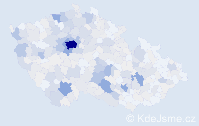 Příjmení: 'Nejedlý', počet výskytů 1676 v celé ČR