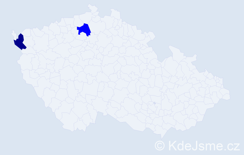 Příjmení: 'Pychynski', počet výskytů 3 v celé ČR