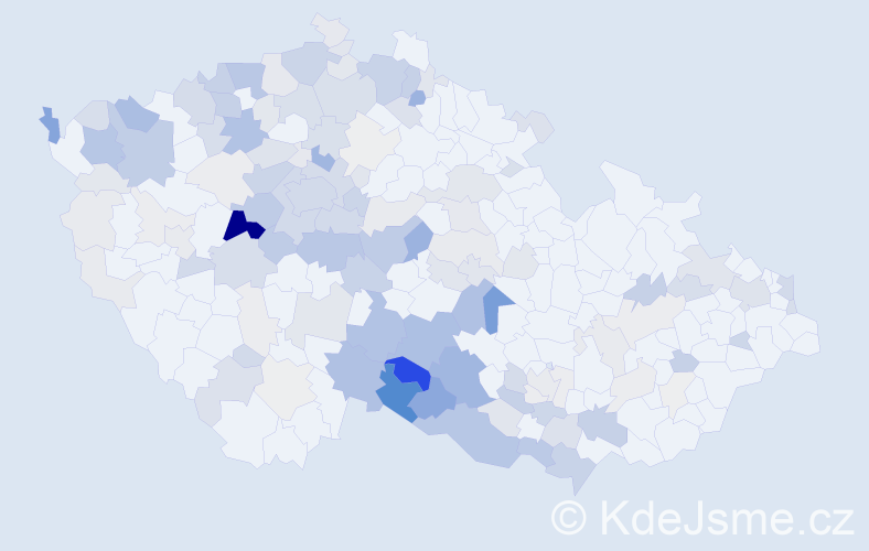 Příjmení: 'Štěpnička', počet výskytů 529 v celé ČR