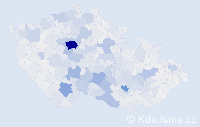 Příjmení: 'Dvořáková', počet výskytů 23342 v celé ČR