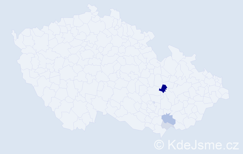 Příjmení: 'Slusarová', počet výskytů 6 v celé ČR